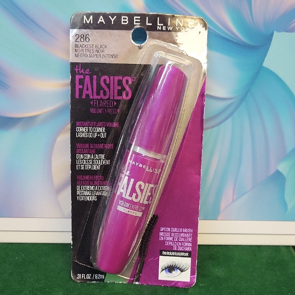 Maybelline The Falsies Flared Mascara 286 Blackest Black New Sealed Package